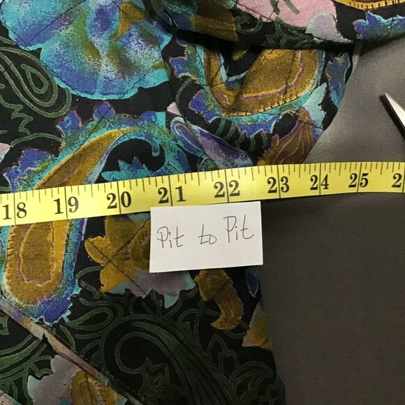 Rene Fabian Womens Multicolor Full Zip Floral Long Sleeve Jacket With Pockets - Picture 6 of 6